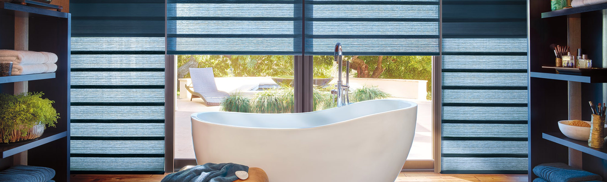 Bathroom With Clean Window Treatments