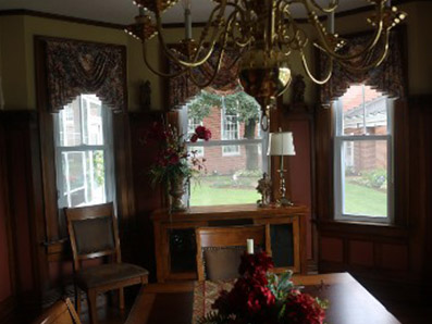 Clean Dining Room Window Treatments